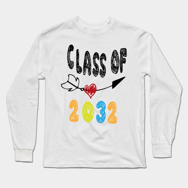 Class Of 2032 Shi, First Day Of School T-shirt, Pre-Kinder Shirt Teacher, Pre-K Teen Shirts Long Sleeve T-Shirt by Awareness of Life